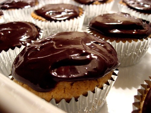 Постный кекс с шоколадом (мука, растительное масло, сахар, какао) 1 шт. ланч тайм