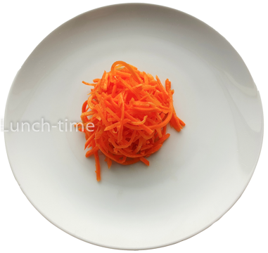 Салат из моркови с сахаром и растительным маслом Постн.(морковь, сахар, соль, масло растительное) 100 гр. ланч тайм